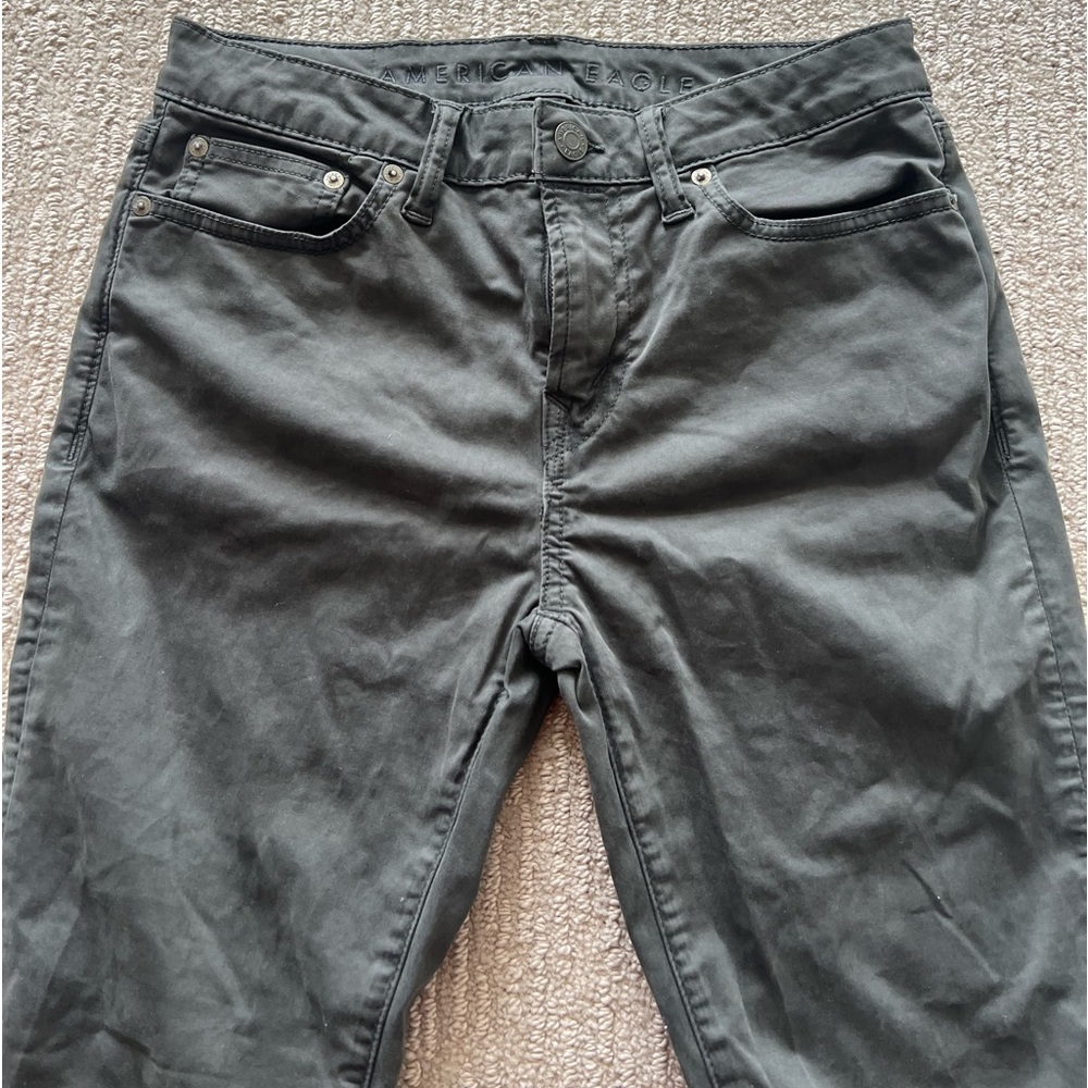Grey American Eagle dress/jean pants